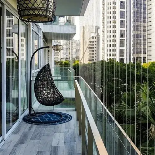 Terrace Invisible Grill Installation
